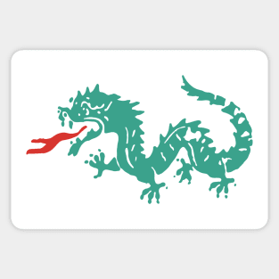 China Records Dragon Sticker